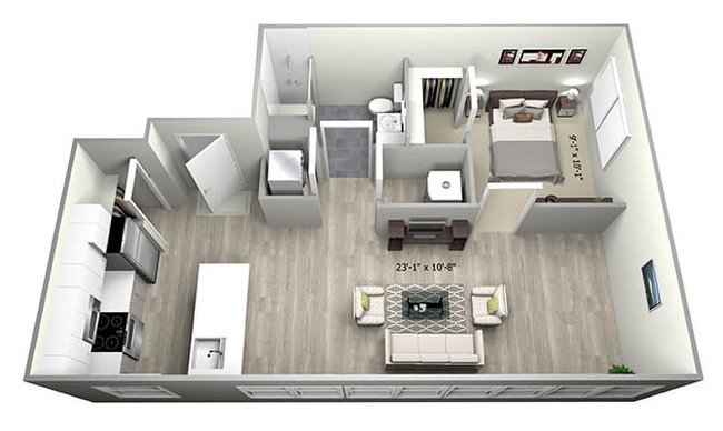 Floorplan - 735 Truman Apartments