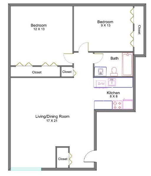 2BR/1BA - Bloomfield On The River