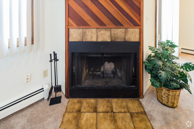 Wood burning fireplace - Campbell View Apartments
