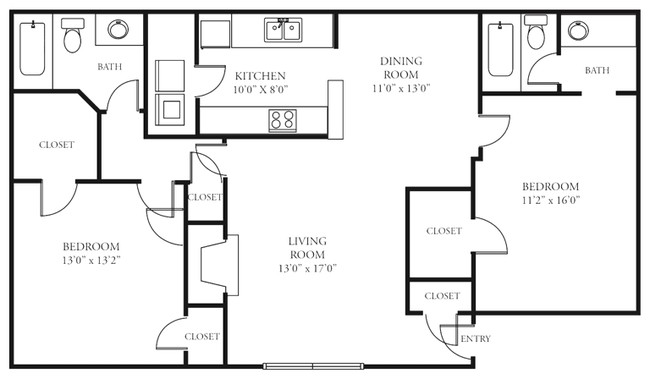 Floorplan - Hampton Arbors Condominiums