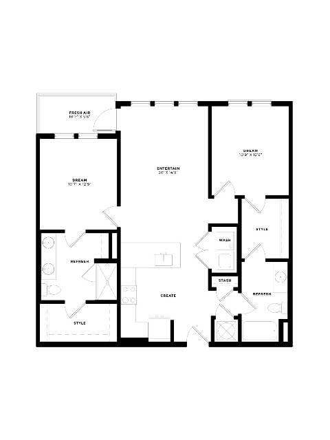 B1 Floor Plan - Tributary Rise