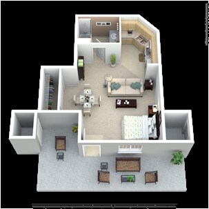 Studio - Portage Commons Apartment Homes