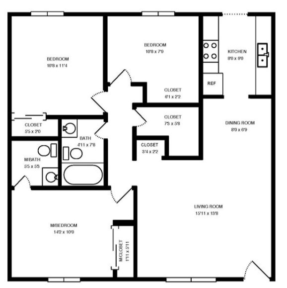 Floorplan - Sunridge Apartments