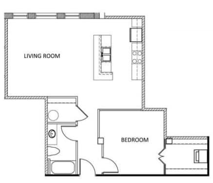 1BR/1BA - The Hancock Building