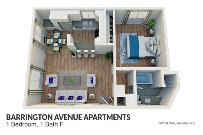 Floorplan - Barrington Avenue Apartment Homes