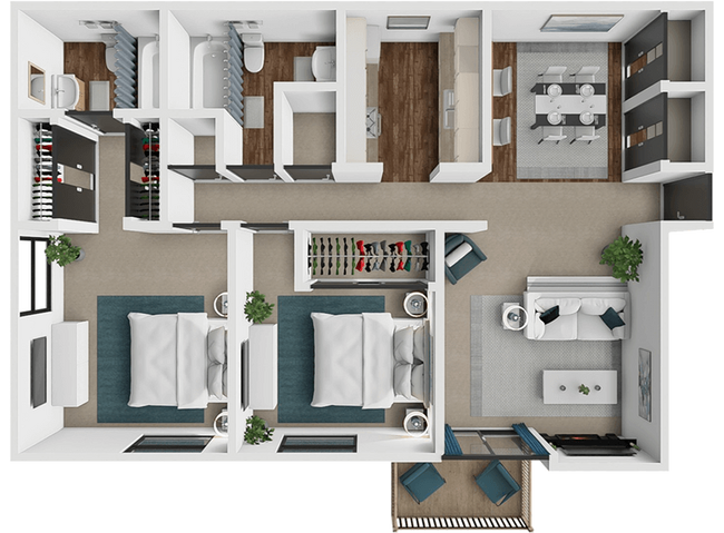 Floorplan - The Retreat at Woodridge Apartments