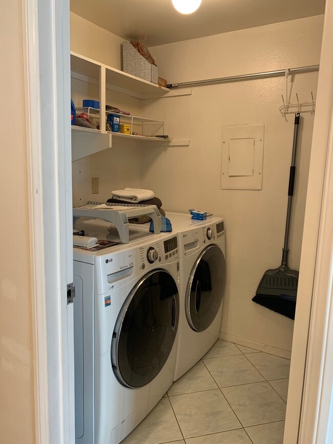 Laundry room includes LG washer/dryer. - 8180 Manitoba St