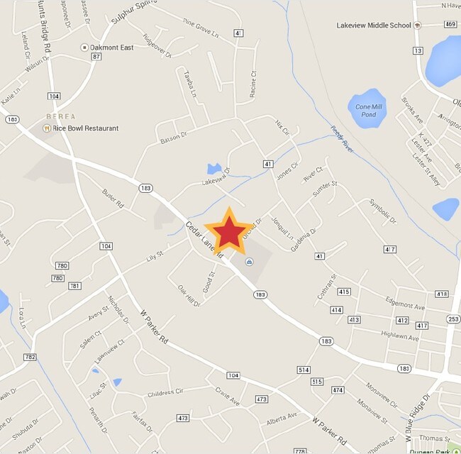 Mae Dr Cedar Lane Road Mae Dr Cedar Lane Road Greenville SC 29617