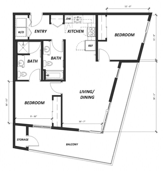 Floorplan - AVIVA Apartments