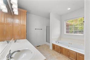 Master shower and jetted tub - 1 Dent Ln