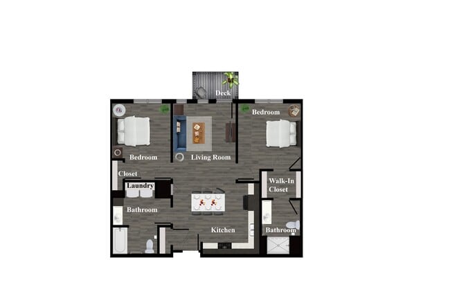 Floorplan - Enclave Overlook Apartments