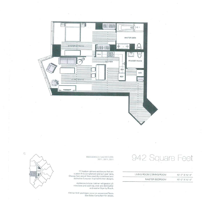 Floor plan - 77 Hudson St