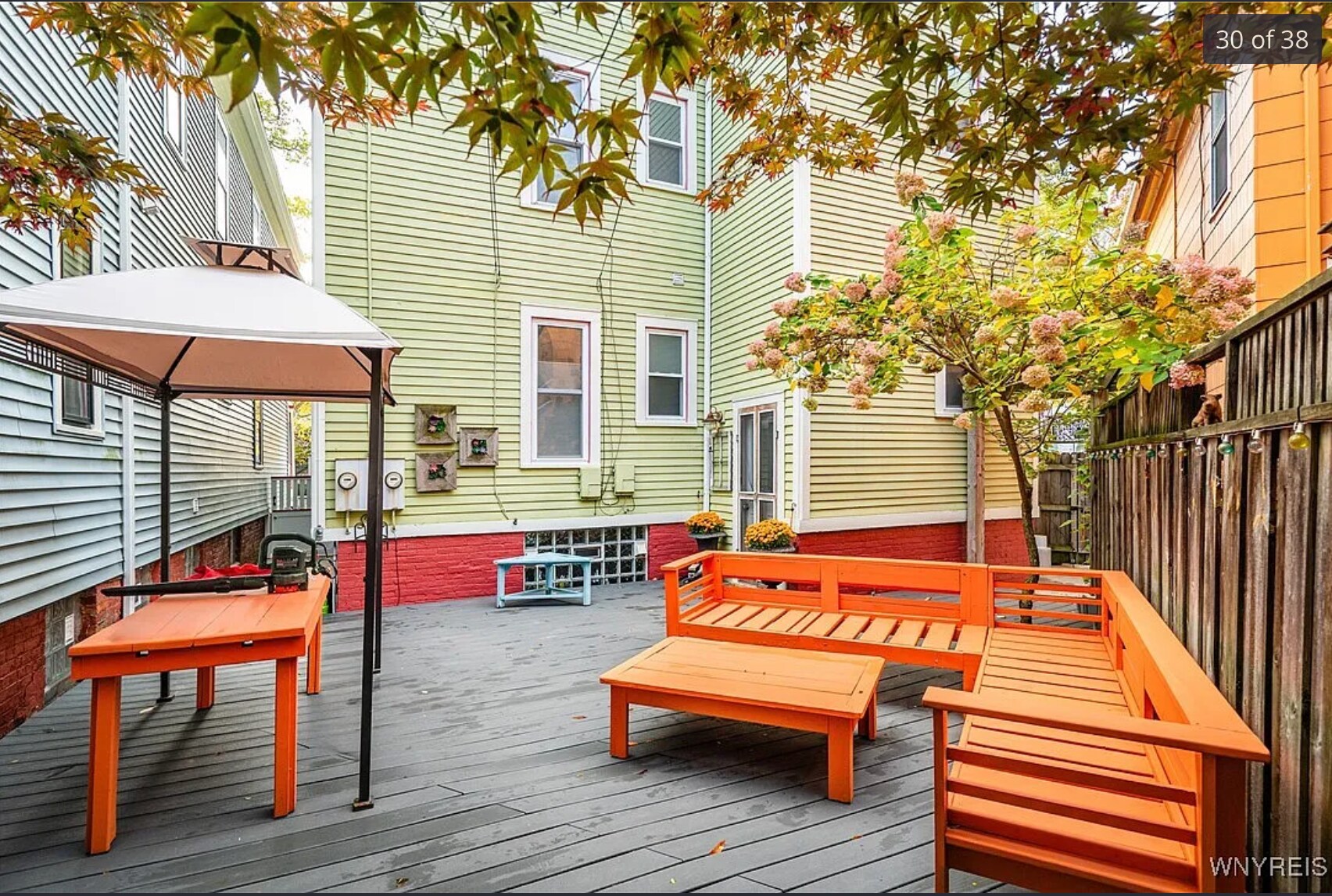 Shared back patio - 383 Summer St