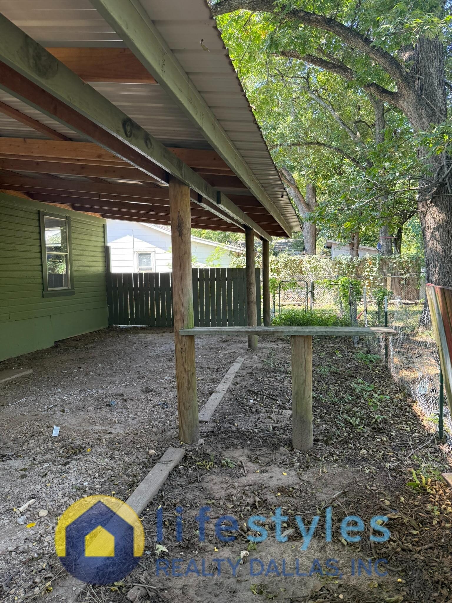 Covered Backyard Area - 1750 Maple Ave