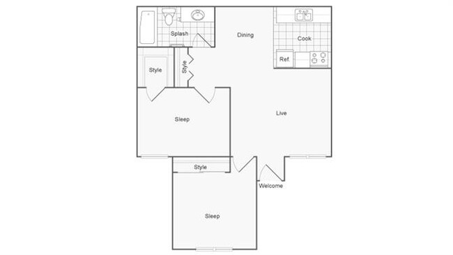 Floorplan - Mesa Station Apartments