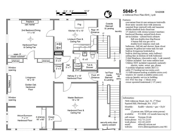 floorplan - 5840 Alderson St