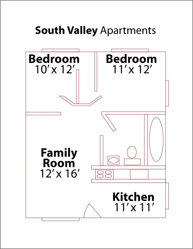 2BR/1BA - Newly Renovated South Valley Apartments