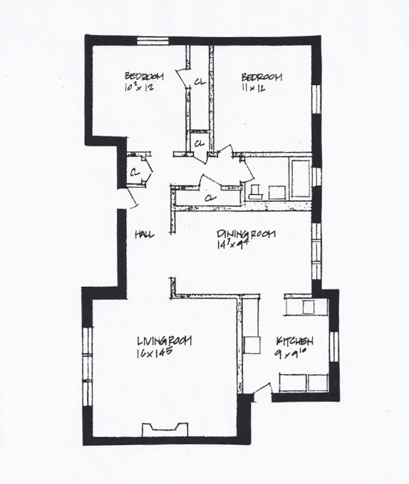 Floorplan - 609-17 N. Sheridan Rd.