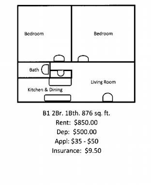 Floorplan - Brentwood Apartments