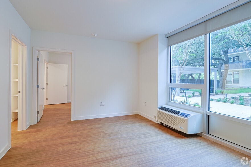 1BR, 1BA - 582SF - Living Area - The Rebekah Senior Apartments