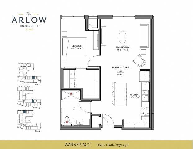 Floorplan - The Arlow on Kellogg