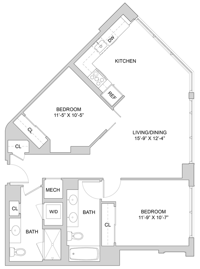 Floorplan - The Modern at Art Place