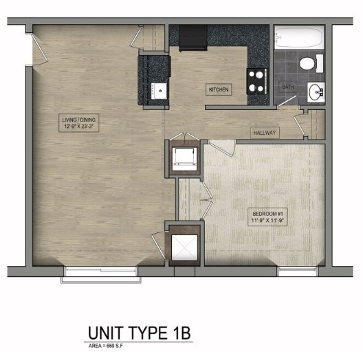 Floorplan - Parkway Overlook Apartments