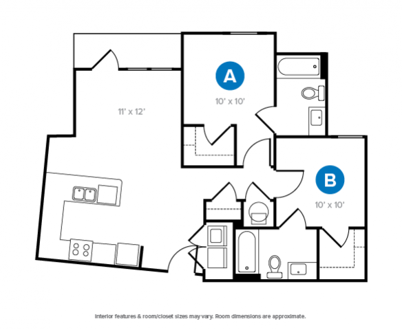 2 Bed, 2 Bath Stadium - Yugo Atlanta Summerhill