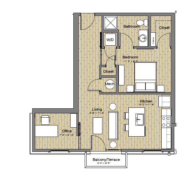 Floorplan - The Easley at UC