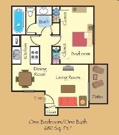 1BR/1BA - STATION 121 at Town Center