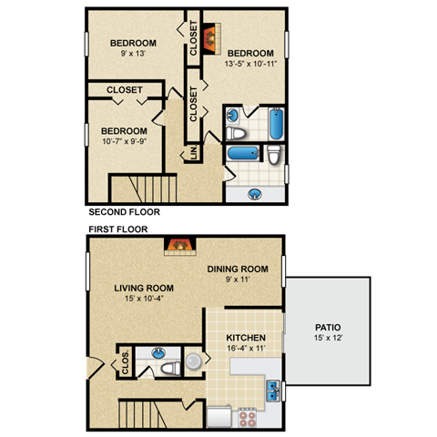 Floorplan - Preston Court Apartment Homes