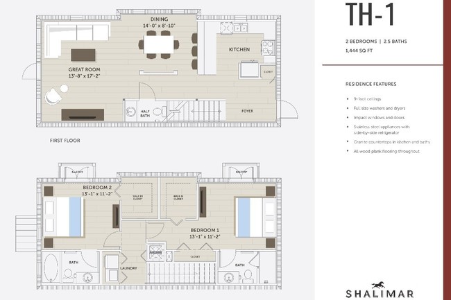 TH-1 2/2.5 Town home - Shalimar at Davie