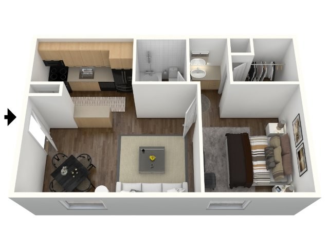 Floorplan - Centre Oaks Apartments