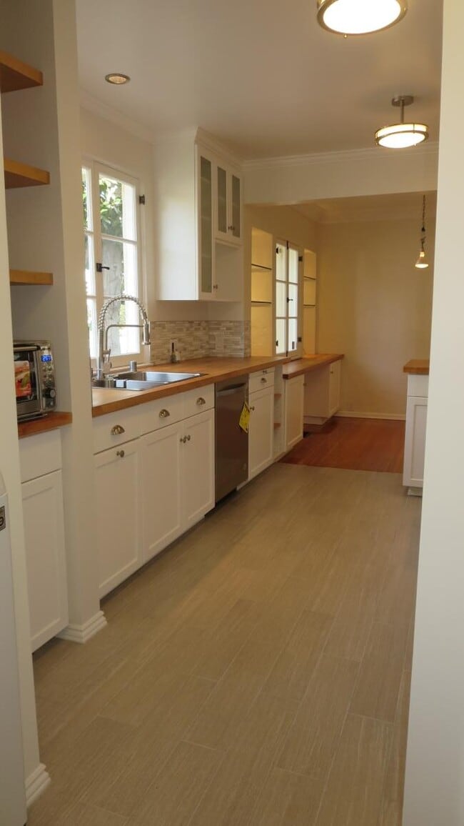 Kitchen with BRAND NEW S/S SINK, FAUCET, Range, 3 Rack DISHWASHER Looking Toward the Breakfast Room - 1103 S Crescent Heights Blvd