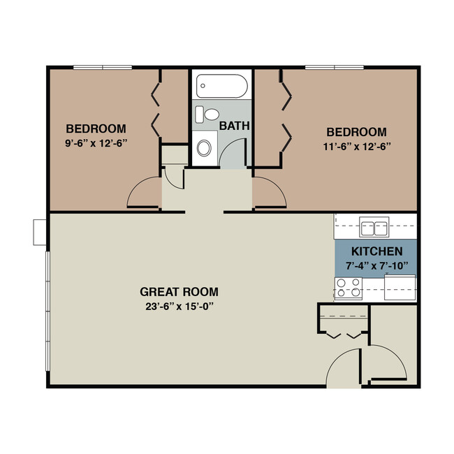 Floorplan - Birchwood East Apartments