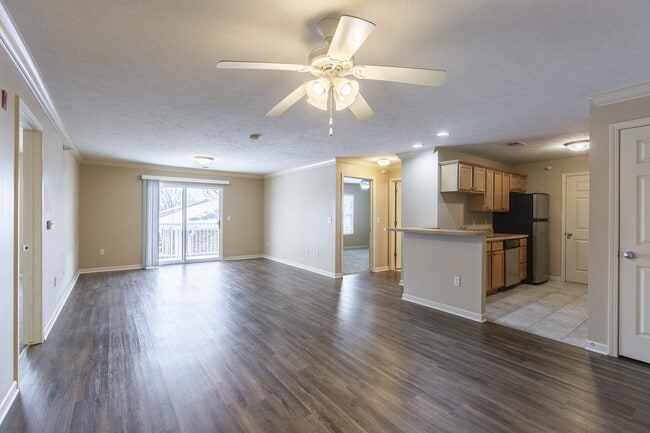 Large living room and kitchen in a unit at Square 131 12-Plex. - Square 131 - 4880 - 12 Plex