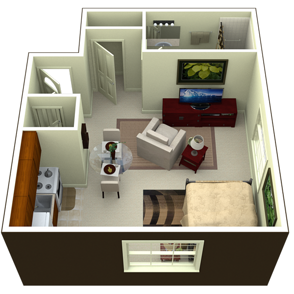 Floorplan - Brentwood Apartments