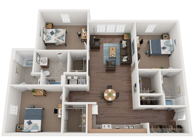 3x3 Hancock - Revelry Flats | Milledgeville - Historical...