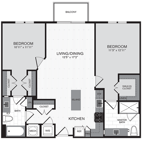 Floorplan - The Parker at Huntington Metro