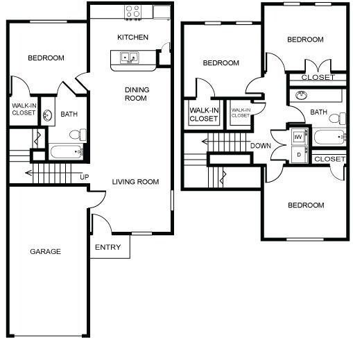 Floorplan - Chaparral Townhomes