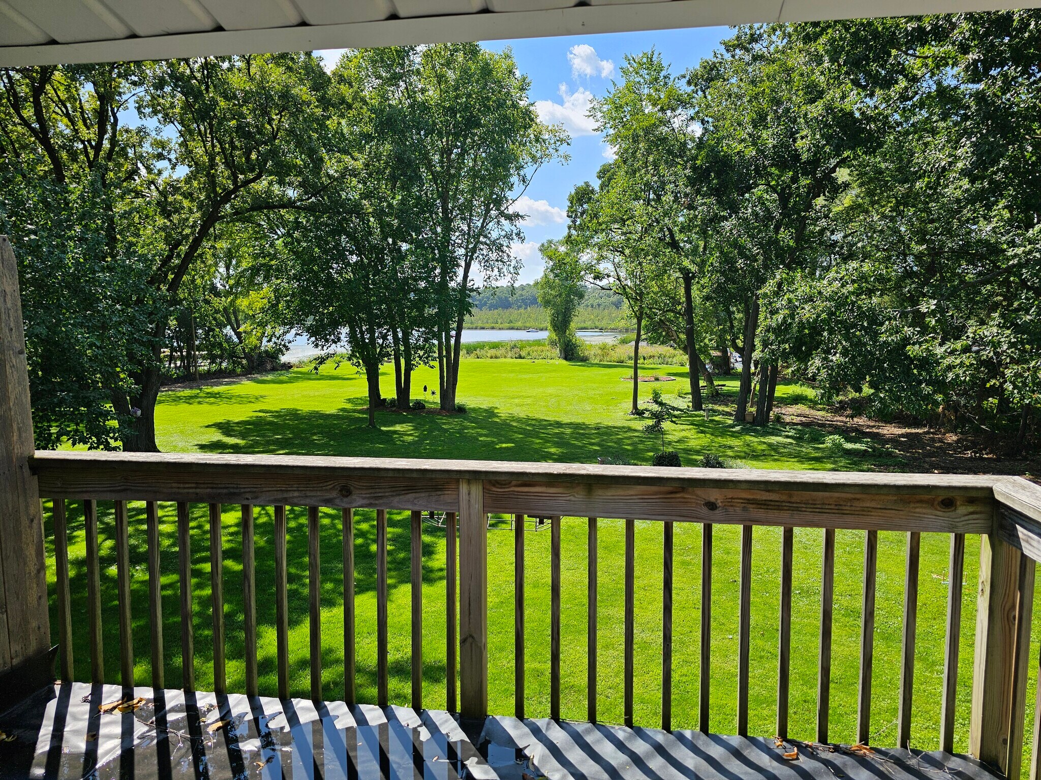 View from bedroom balcony to backyard - 1623 Kettle Cove Ct