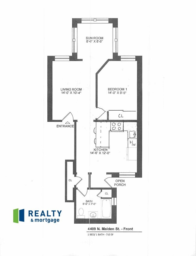 4409 N. Malden #1F - 4407-09 N. Malden St.