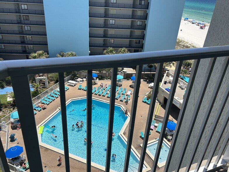 Hallway view of pool - 8817 S Thomas Dr