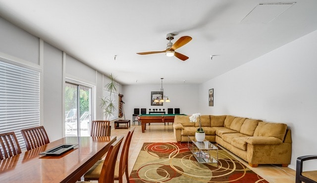 Recreation Room with Pool table with sliding glass doors to the pool - 8530 Holloway Dr