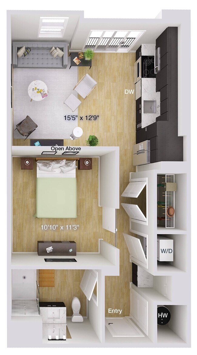 Floorplan - Foster on the Park Apartments