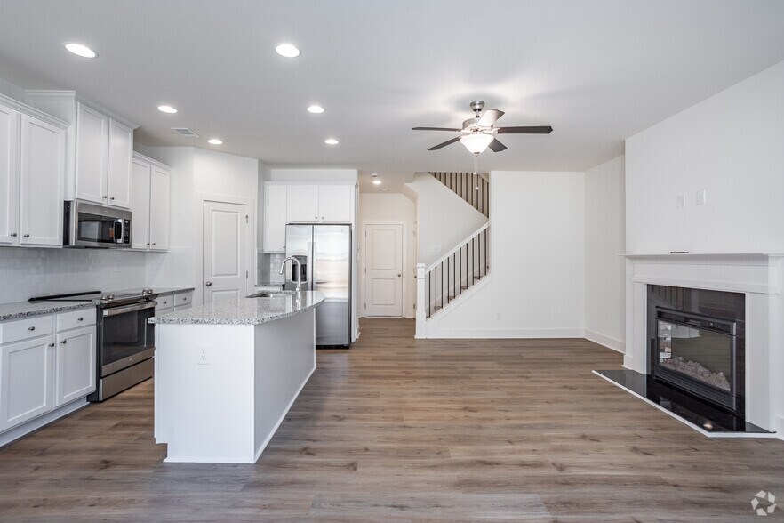 3BR, 2.5BA - 1,745SF - Kitchen/Living Room - Westfield Townhomes