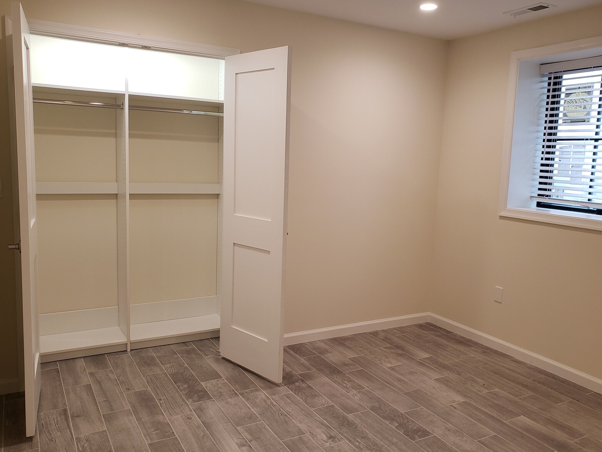 Bedroom #2 | Hanging System + Shelving Installed - 1892 Ontario Pl NW