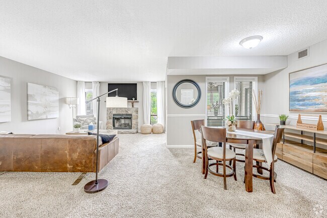 The Peachtree 2BR, 2BA - 1,456SF - Living Room - Avenues at Holcomb Bridge