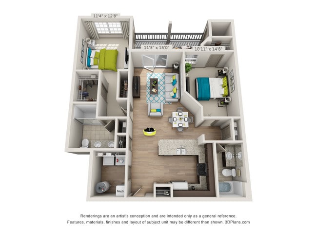 Floorplan - Hawthorne at Leland