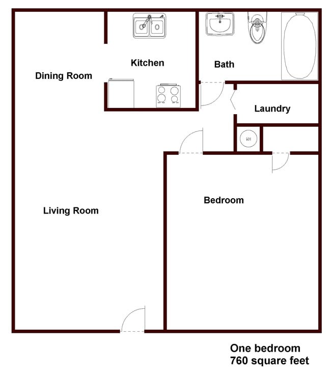 1BR/1BA - Parkview Terrace